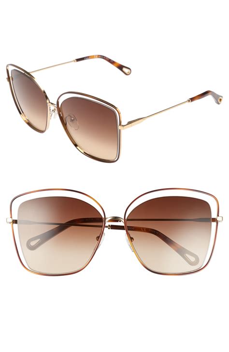 buy used chloe sunglasses|chloe 60mm halo frame sunglasses.